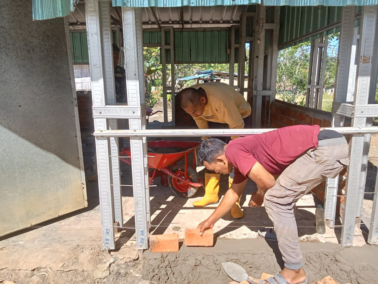 TMMD ke-126 Kodim 1810/Tambrauw Terus Genjot Pembangunan Gereja Advent di Kampung Babak