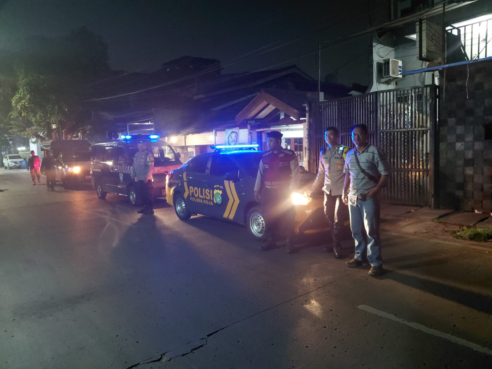 Patroli KRYD Polsek Koja Sasar Titik Rawan Tawuran dan Balap Liar