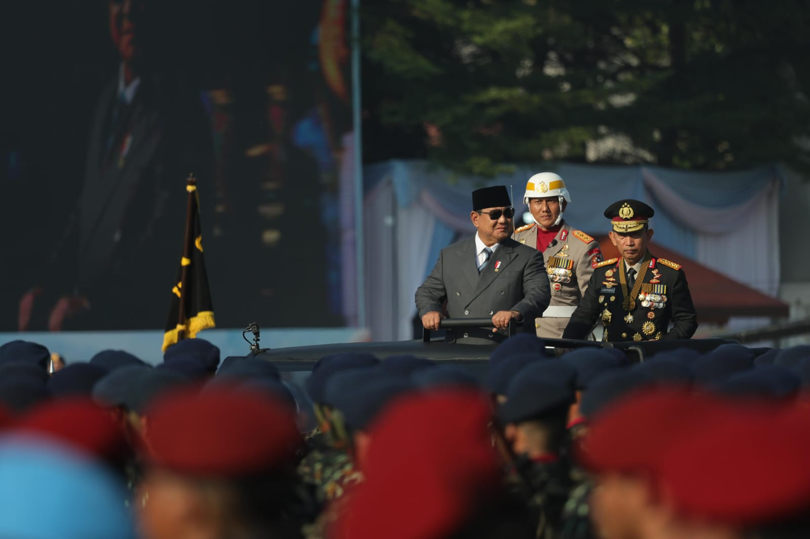 Prabowo: Polri Harus Membela dan Merasakan Penderitaan Rakyat