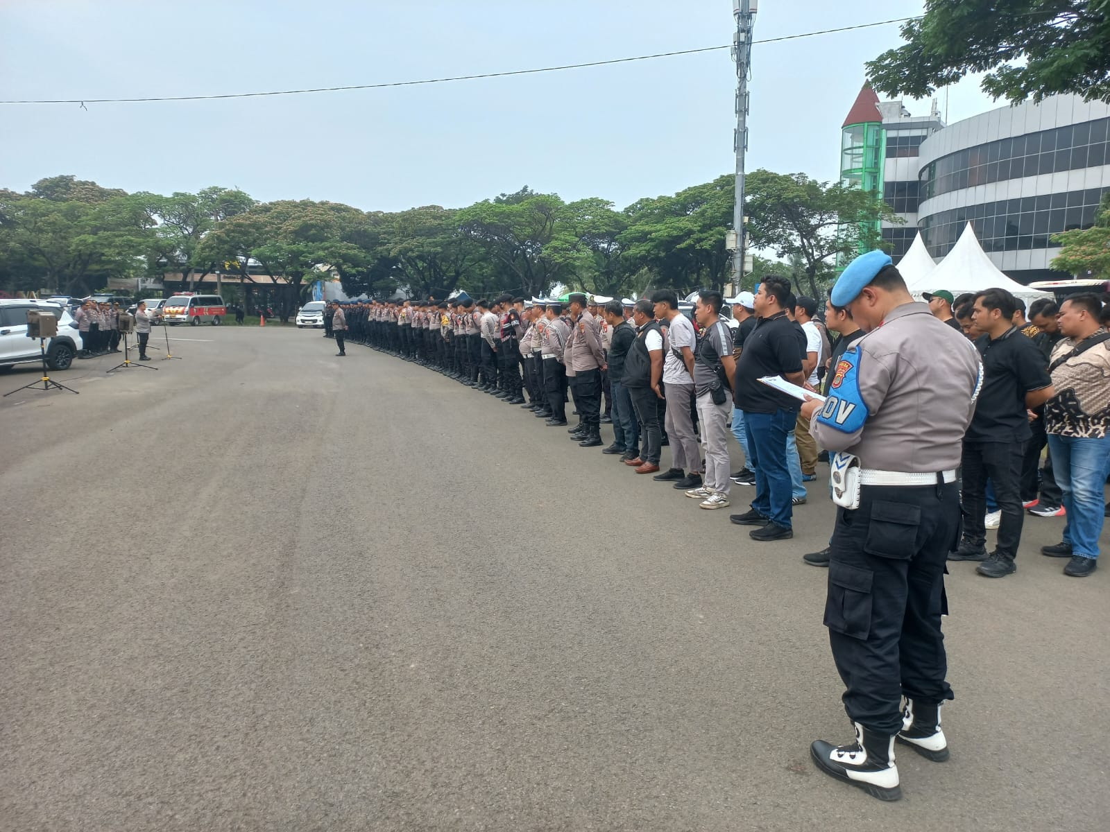 Polisi Gelar Apel Pengamanan Konser Musik Muse di Ancol