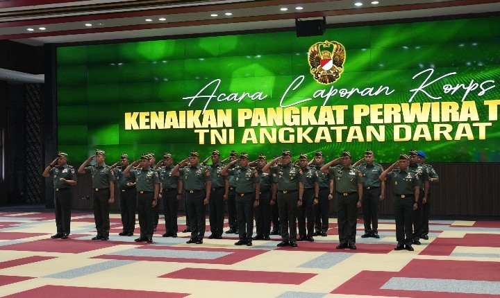 23 Perwira Tinggi TNI AD Naik Pangkat, Kasad: Amanah Baru untuk Pengabdian Lebih Besar