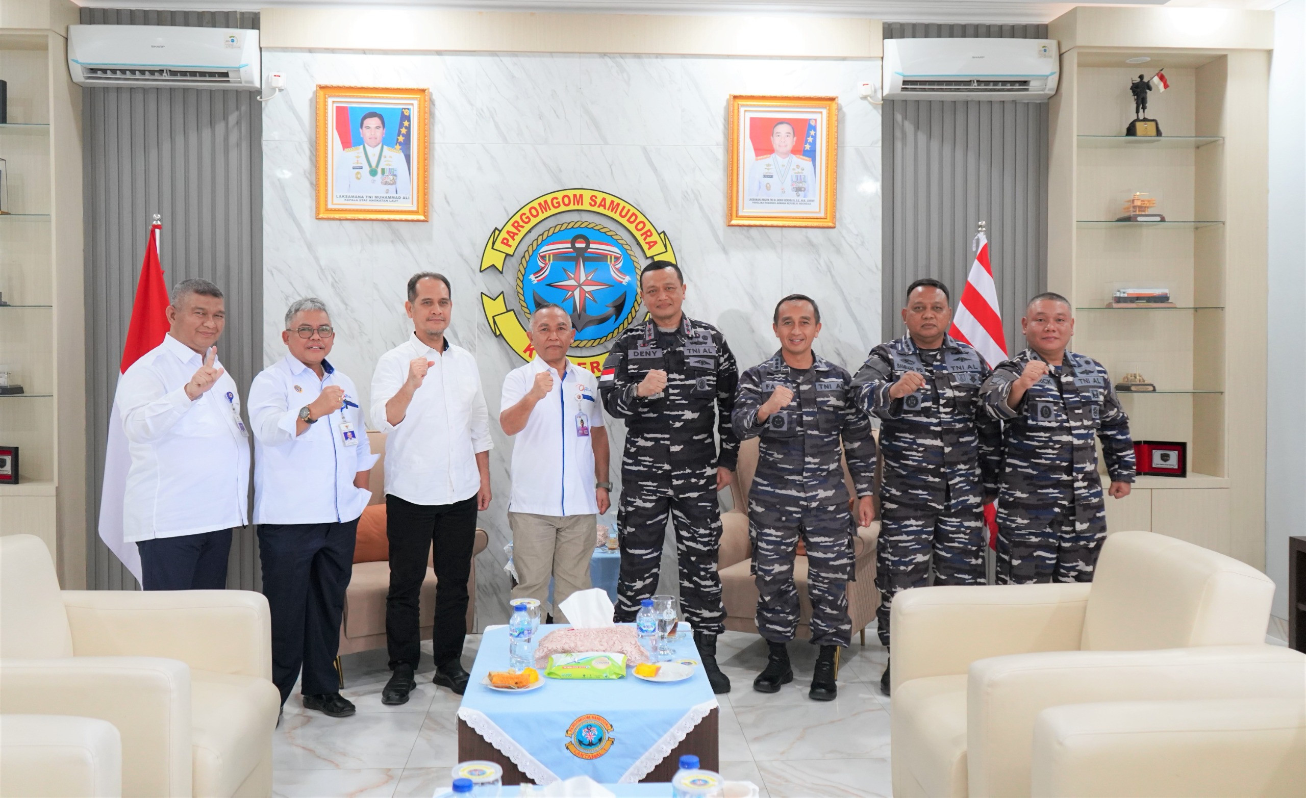 Perkuat Sinergitas Instansi Kemaritiman, Dankodaeral I Terima Audiensi Kepala KSOP Belawan