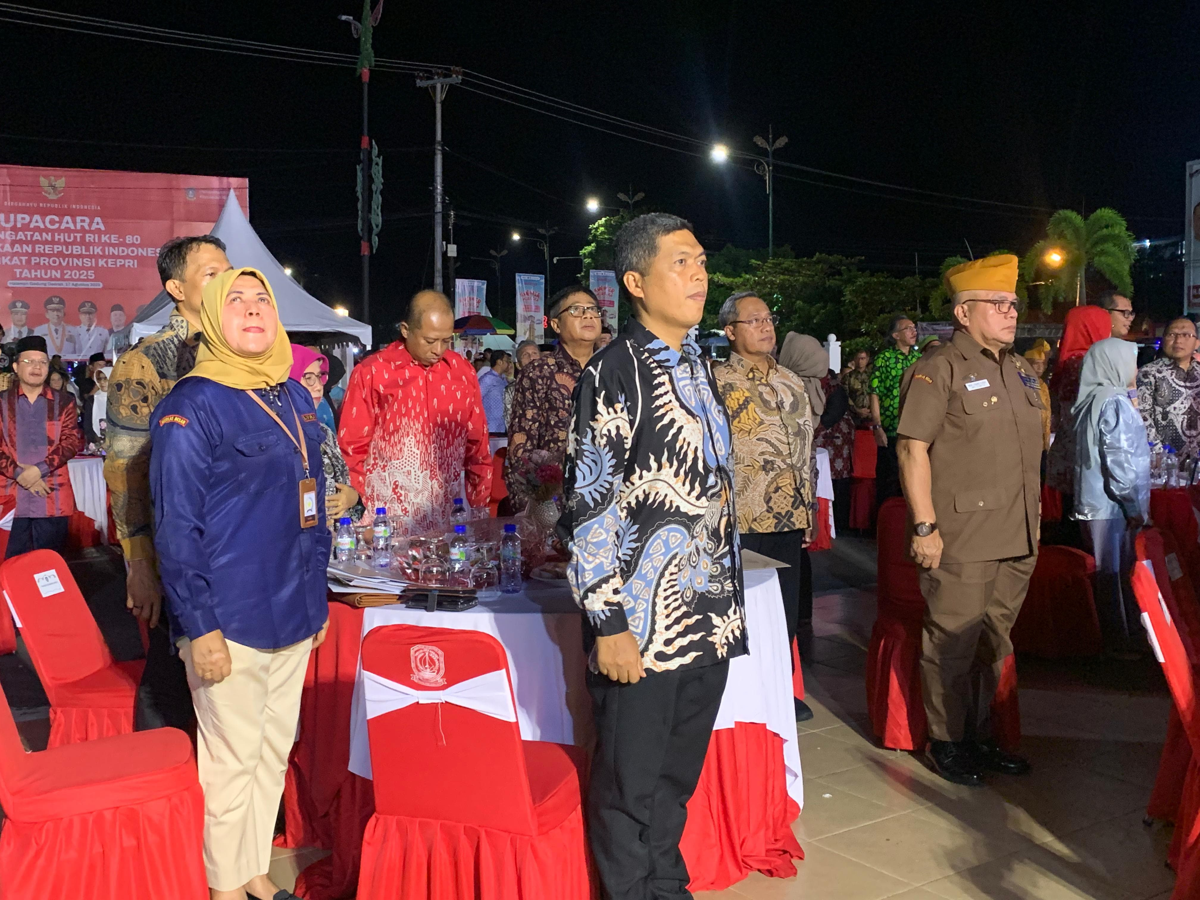 Danlanal Bintan Hadiri Malam Hiburan Sempena HUT Ke-80 Kemerdekaan RI