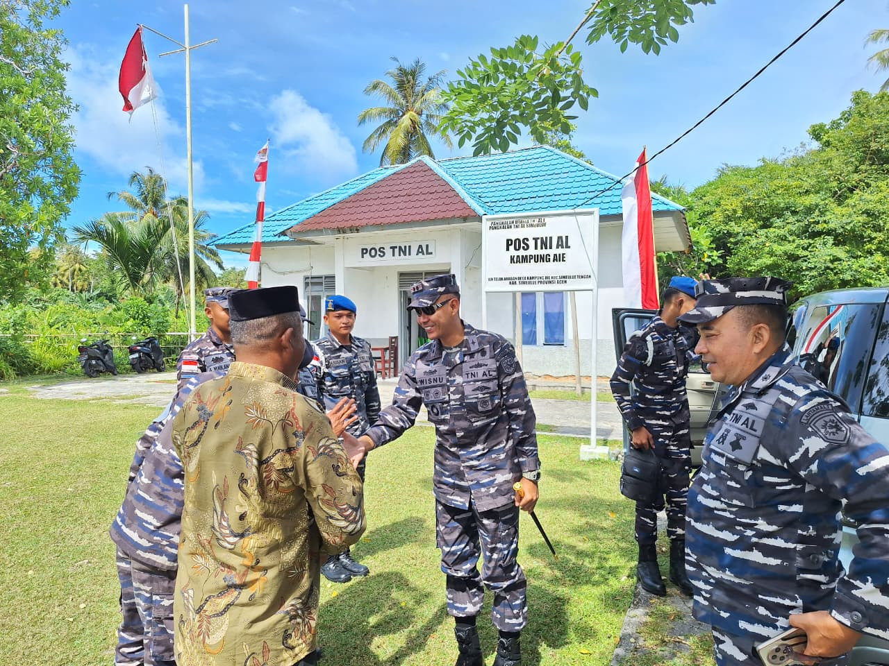 Langkah Nyata Lanal Simeulue Bina Desa Pesisir di Daerah 3T (Tertinggal, Terdepan, dan Tterluar)