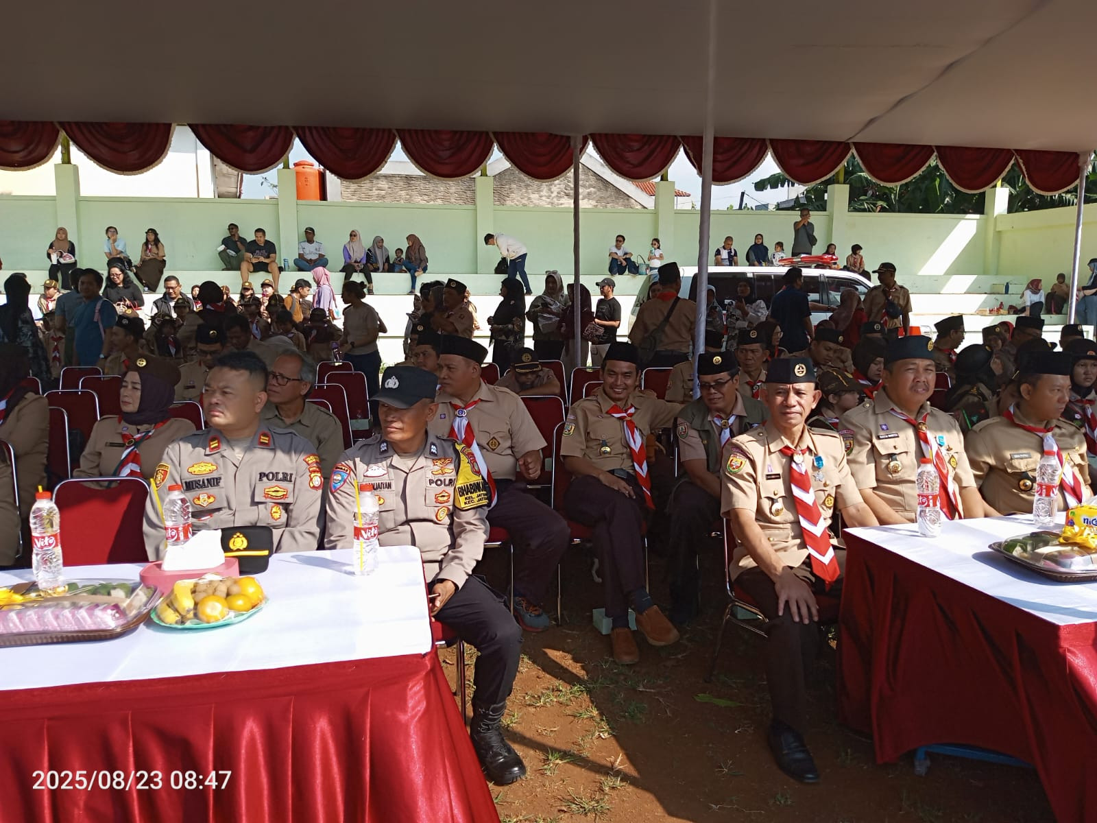 Kapolsek Jatisampurna Hadiri Upacara Hari Pramuka ke-64, Tekankan Peran Generasi Muda Bangun Ketahanan Bangsa
