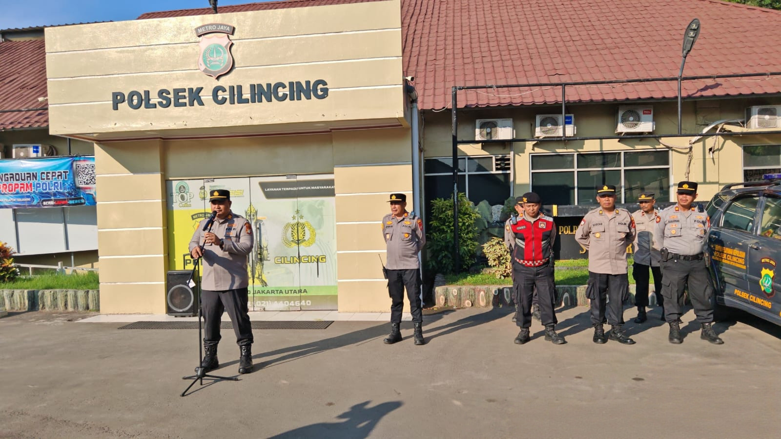 Simulasi Sispam Mako di Polsek Cilincing, Polisi dan Warga Bersinergi Hadapi Situasi Kontinjensi