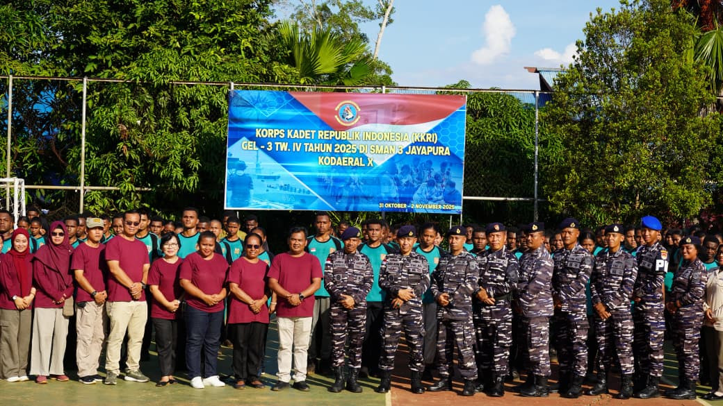 Latih Disiplin, Tempa Kepemimpinan, Kodaeral X Didik Kadet Muda Jayapura Dalam Persami KKRI