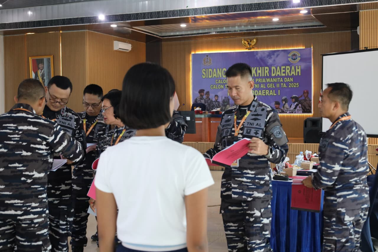 Danlanal Simeulue Hadiri Sidang Pantukhir Daerah Caba dan Cata PK TNI AL Tahun 2025 di Panda Kodaeral I