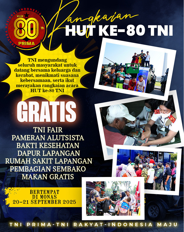 Pesta Rakyat - TNI Fair jelang HUT ke-80 TNI di Monas