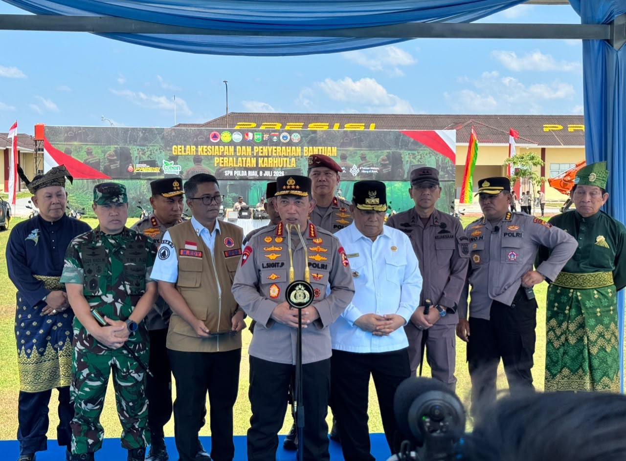 Kapolri Instruksikan Optimalkan Penanganan Karhutla di Riau