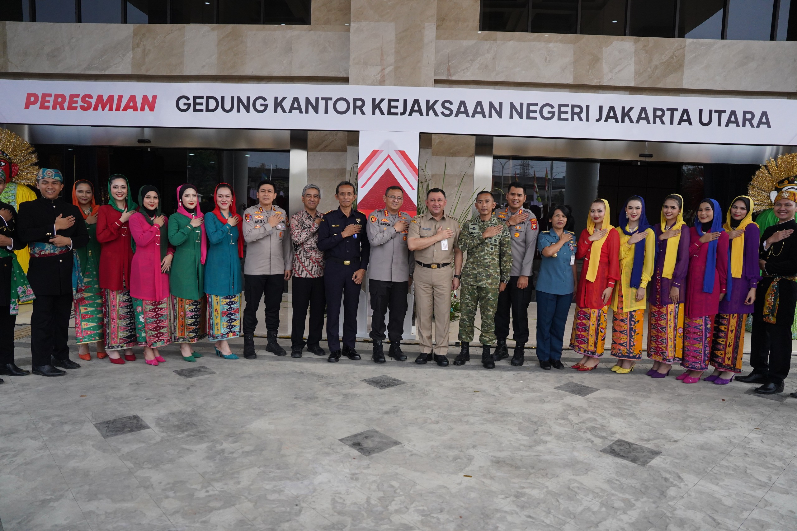 Dandim 0502/Jakarta Utara Hadiri Peresmian Gedung Kejaksaan Negeri Jakarta Utara