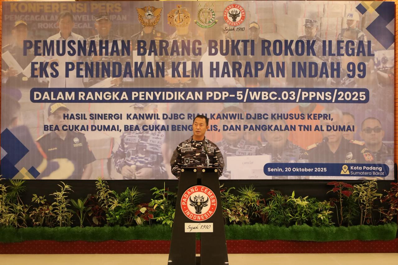 Langkah Tegas Jaga Kedaulatan Negara, Pangkalan TNI AL Dumai dan Bea Cukai Riau Buktikan Komitmen Bersama Lawan Rokok Ilegal