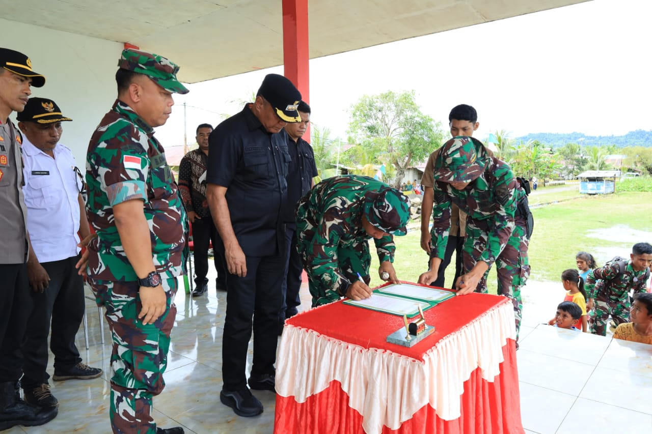 TMMD Ke-126 Kodim 1505/Tidore Resmi Dibuka, TNI Siap Wujudkan Pemerataan Pembangunan di Oba Selatan