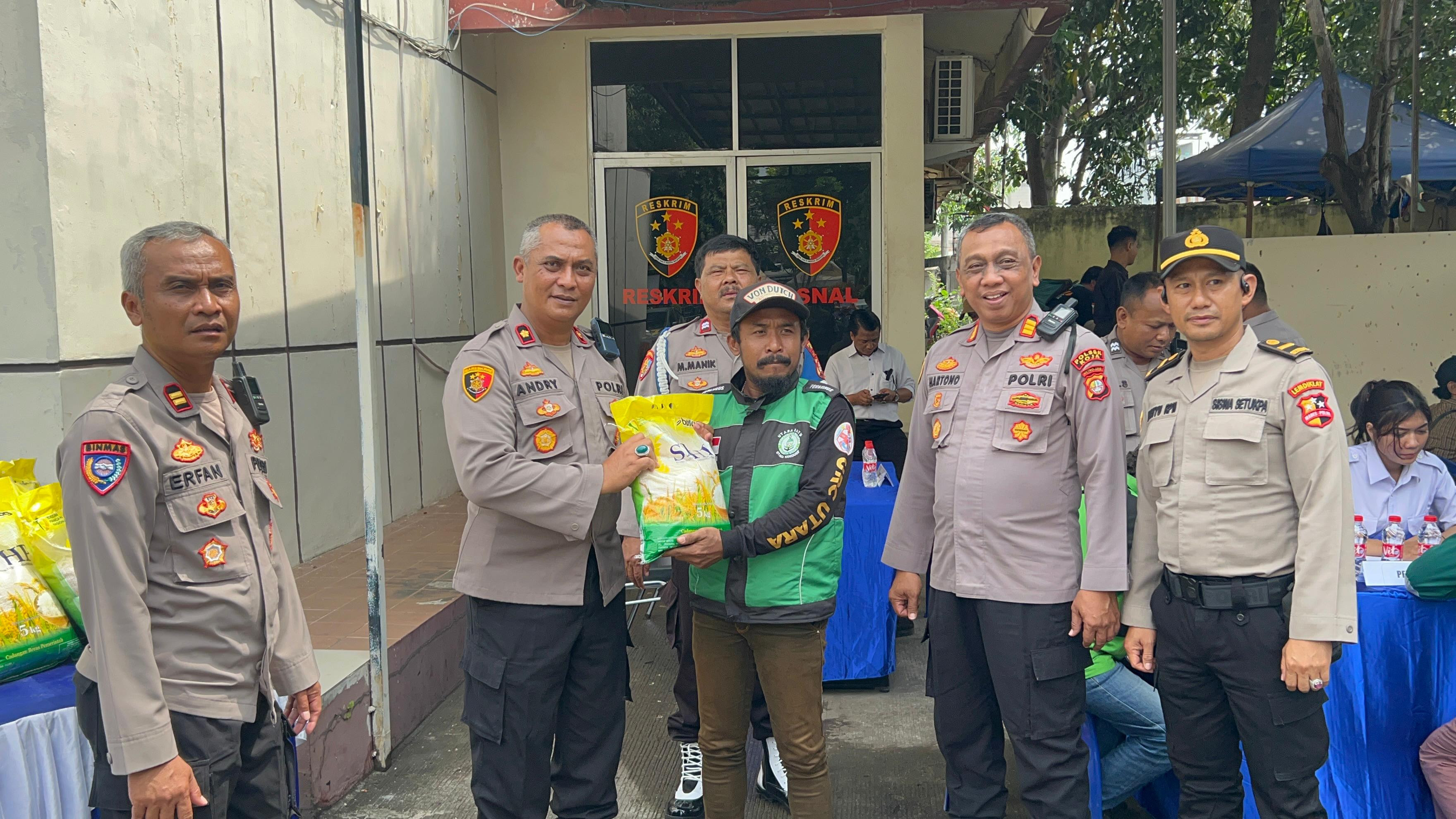 Polsek Koja Gelar Pemeriksaan Kesehatan Gratis bagi Driver Ojol