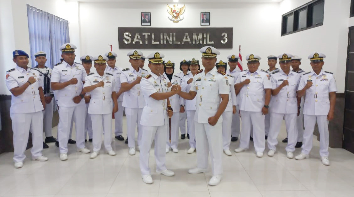 Komandan Satlinlamil 3 Pimpin Acara Pengukuhan Jabatan Wadan Satlinlamil 3