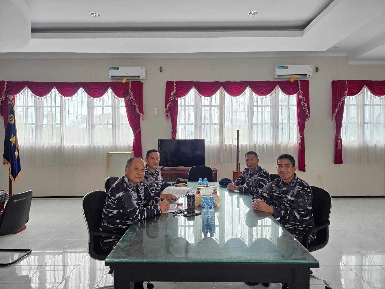 Dankodaeral IX Ambon Terima Courtesy Call Danguskamla Koarmada III di Mako Kodaeral IX Ambon