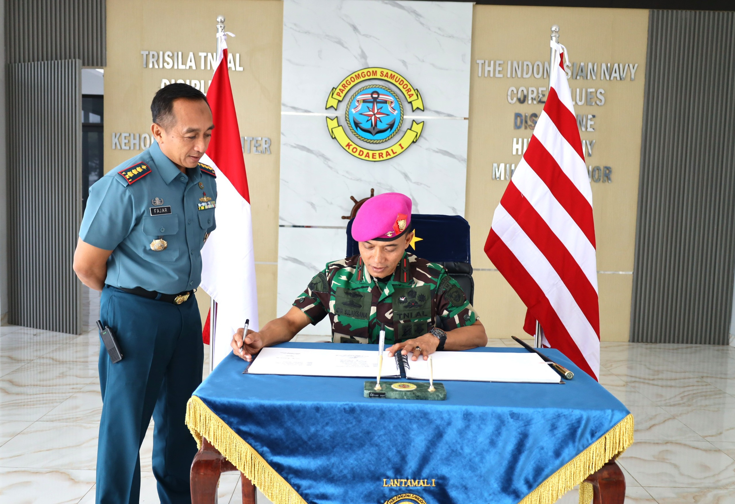 Pererat Silaturahmi, Komandan Kodaeral I Terima Courtesy Call Danpasmar I