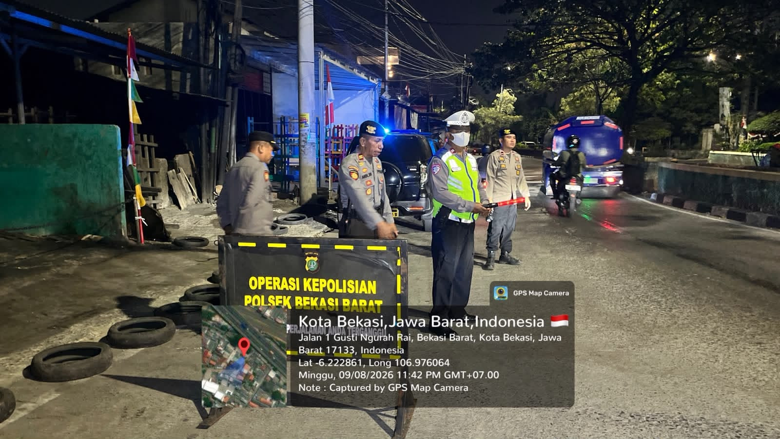 Jaga Jakarta On The Spot, Polsek Bekasi Barat Gelar Razia Stasioner dan Patroli Antisipasi Kejahatan Jalanan serta Tawuran