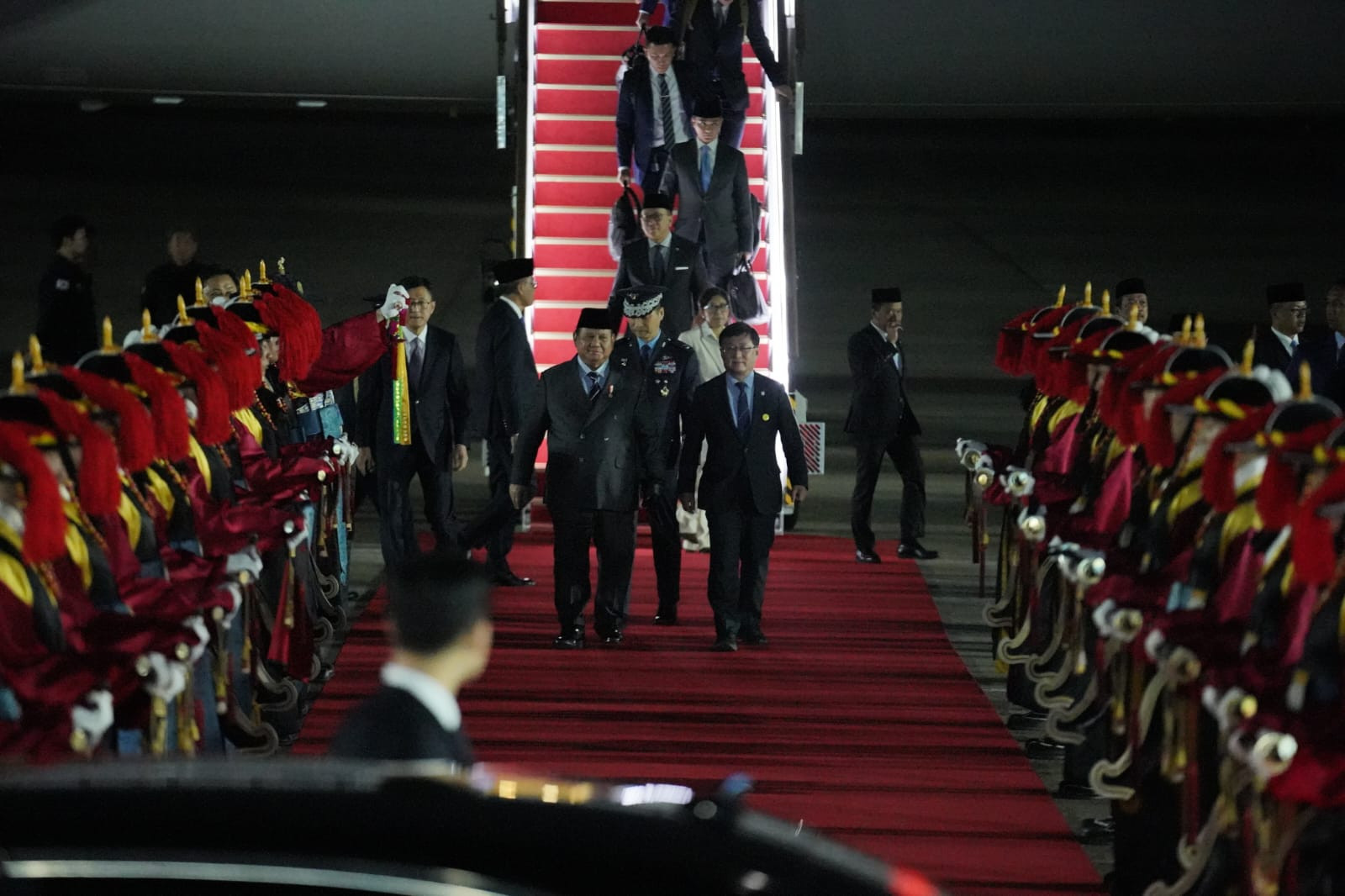 Prabowo Subianto Tiba di Korea Selatan, Lanjutkan Diplomasi Asia Timur