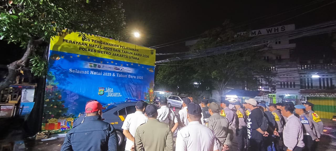 Polsek Koja Gelar Apel KRYD, Perkuat Patroli Malam Jelang NATARU 2025 untuk Cegah Tawuran dan Kejahatan Jalanan