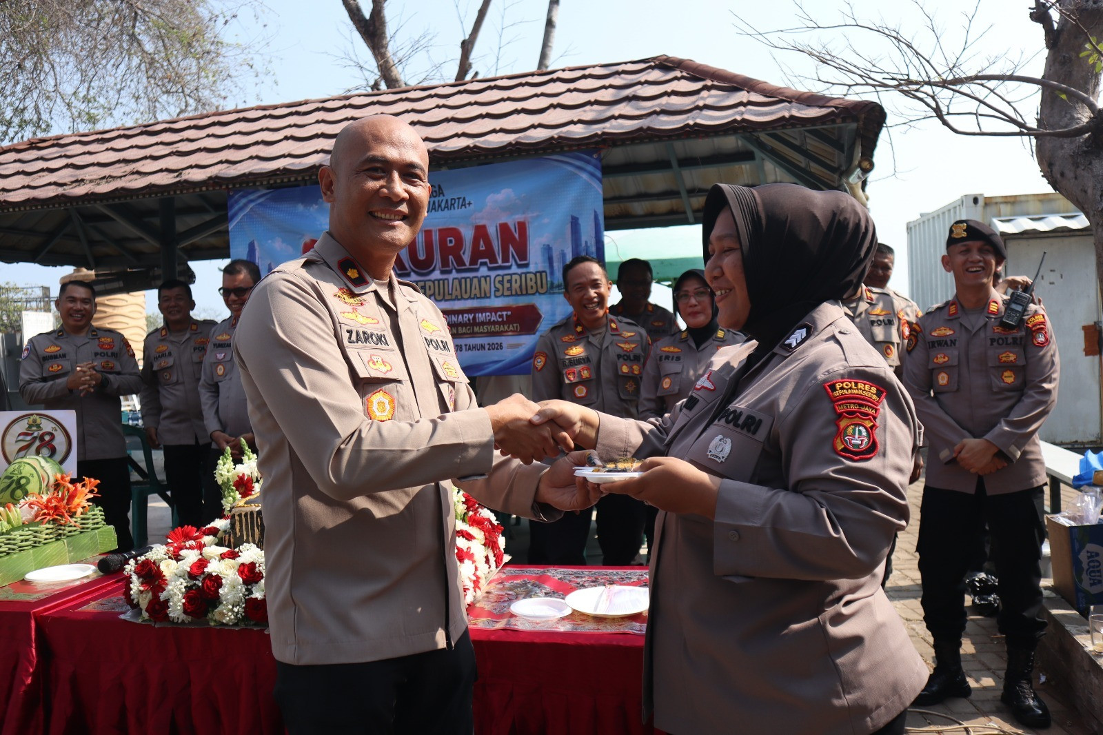 Polres Kepulauan Seribu Gelar Syukuran Hari Jadi Polwan ke-78 di Marina Ancol