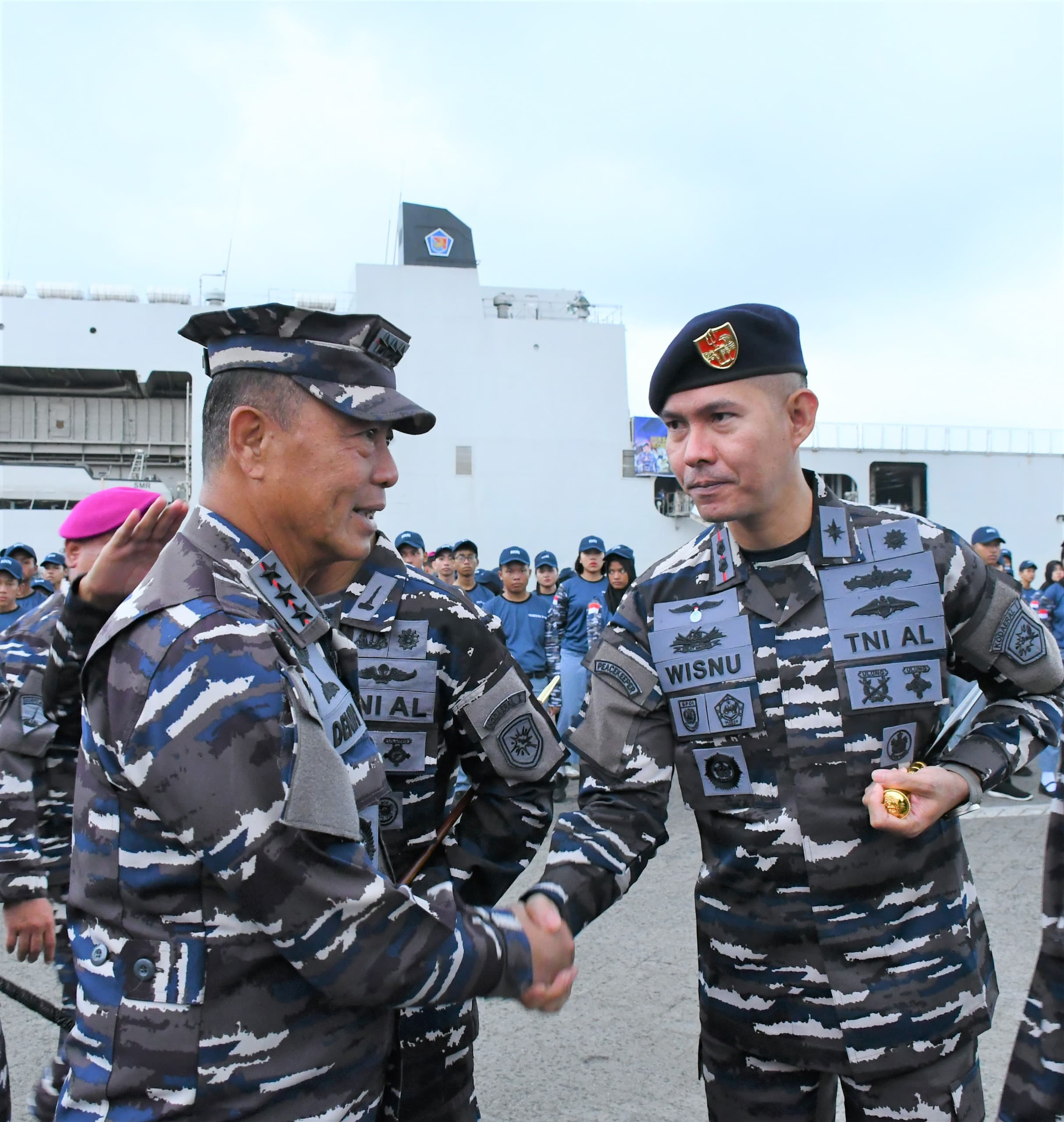 Danlanal Simeulue Hadiri Rangkaian Kegiatan Kunker Pangkoarmada RI di Mako Kodaeral I