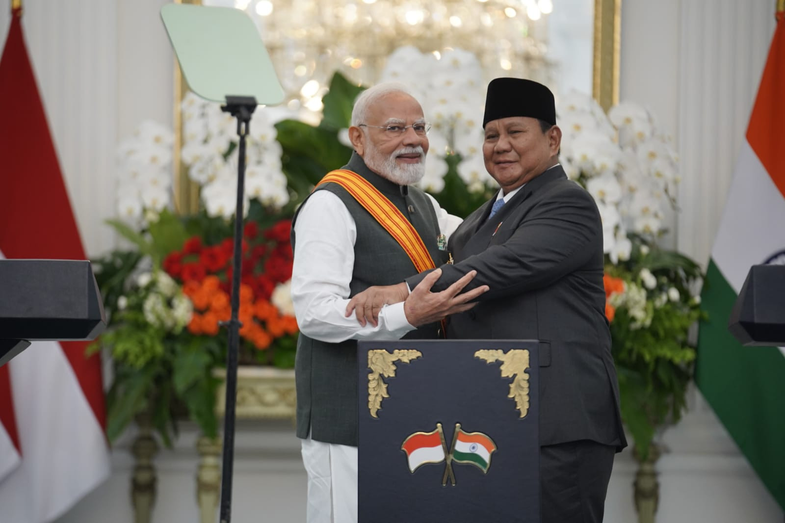 Prabowo Anugerahkan Bintang Adipurna kepada Perdana Menteri India