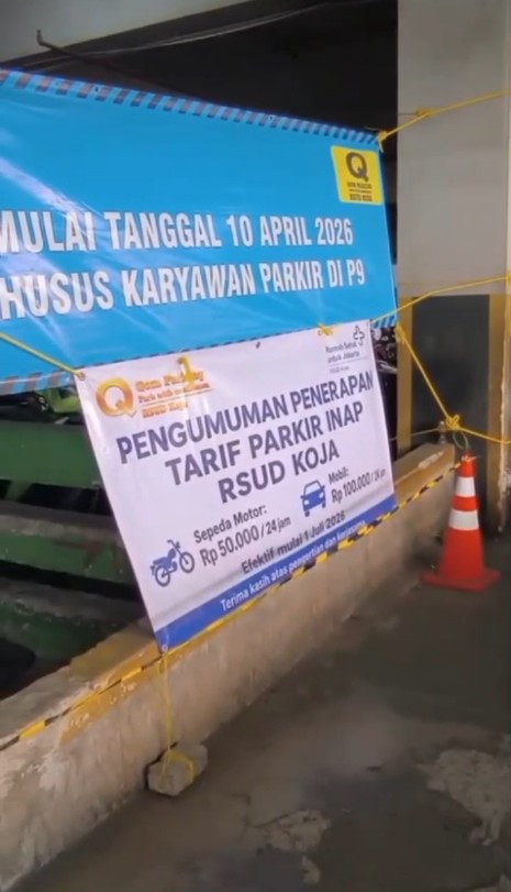 Tarif Parkir Menginap di RSUD Koja Naik Mulai Juli 2026, Keluarga Pasien Keluhkan Beban Tambahan