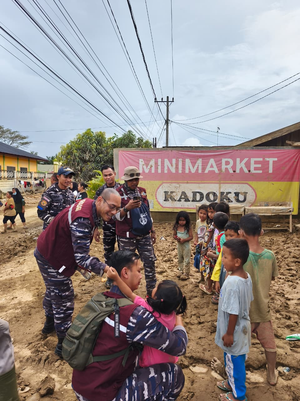 Satgas Kodaeral I Hadirkan Tim Psikologi TNI AL Untuk Pemulihan Trauma Korban Bencana