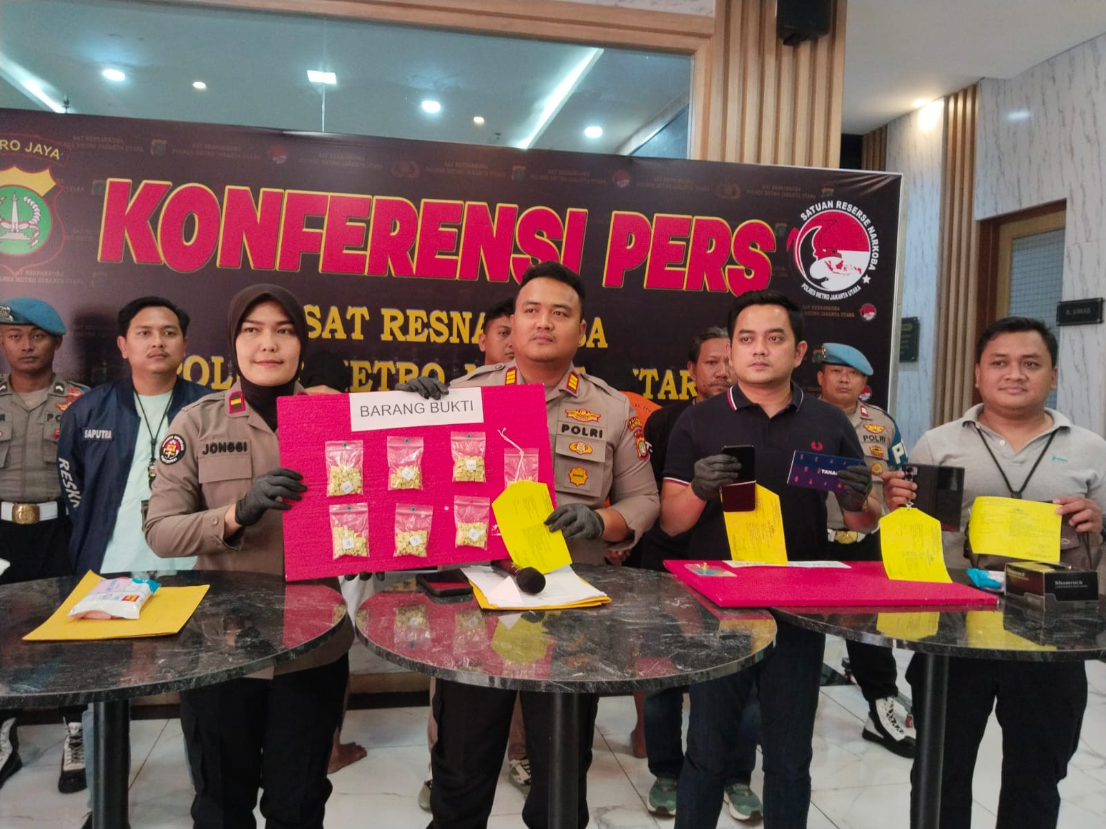 Polsek Cilincing Bongkar Peredaran Narkoba, 675 Butir Ekstasi Diamankan