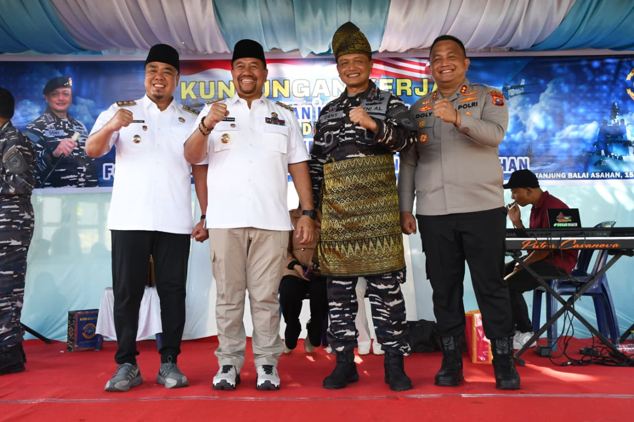 Wujudkan Sinergitas TNI AL dan Pemerintah Daerah, Komandan Kodaeral I Laksanakan Kunjungan Kerja di Wilayah Tanjung Balai Asahan