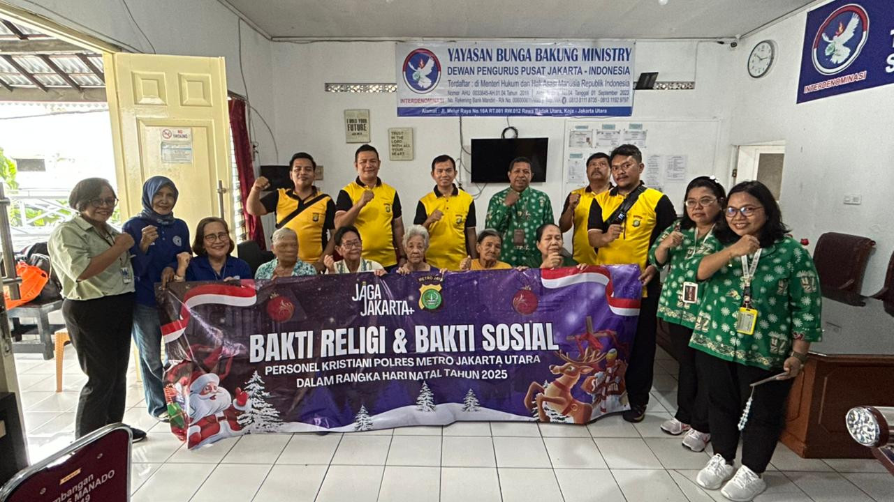 Polsek Koja Gelar Bakti Sosial dan Bakti Religi Sambut Natal 2025 dan Tahun Baru 2026