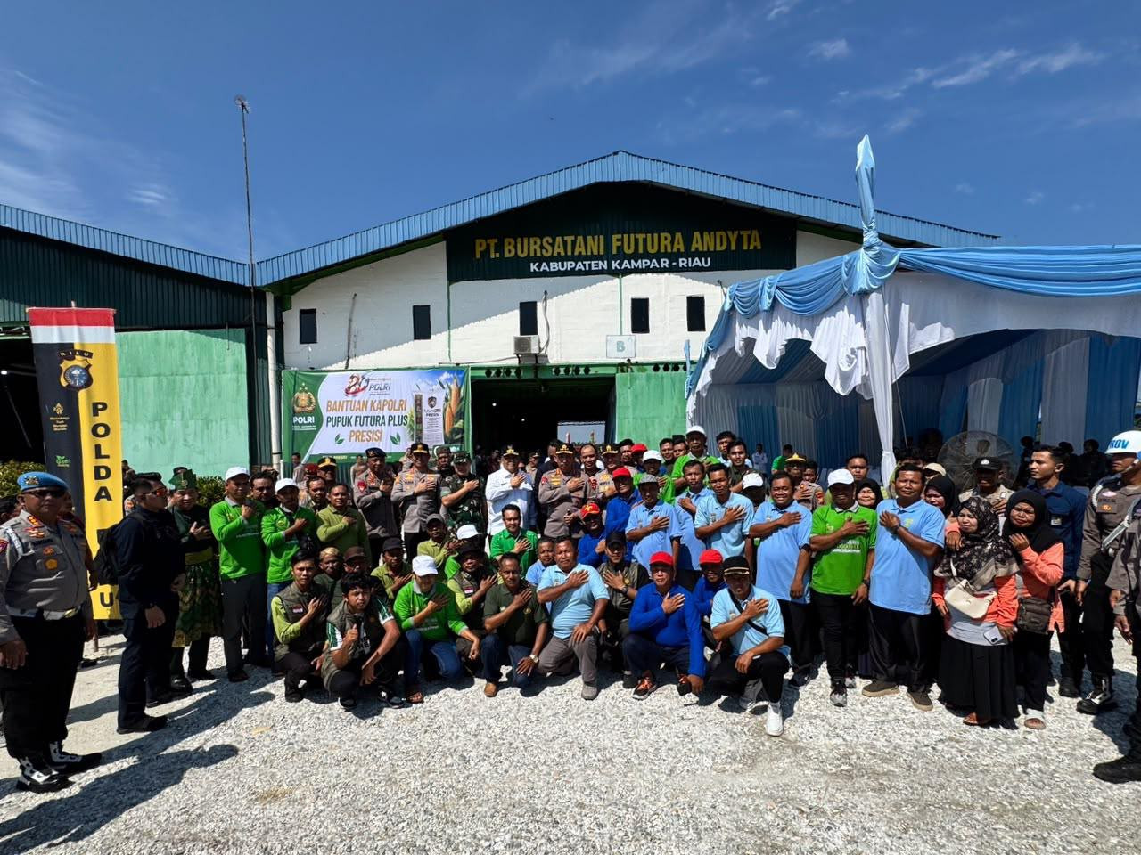Dari Kampar ke Pasar Global, Kapolri Tinjau Inovasi Pupuk Batu Bara Karya Anak Bangsa