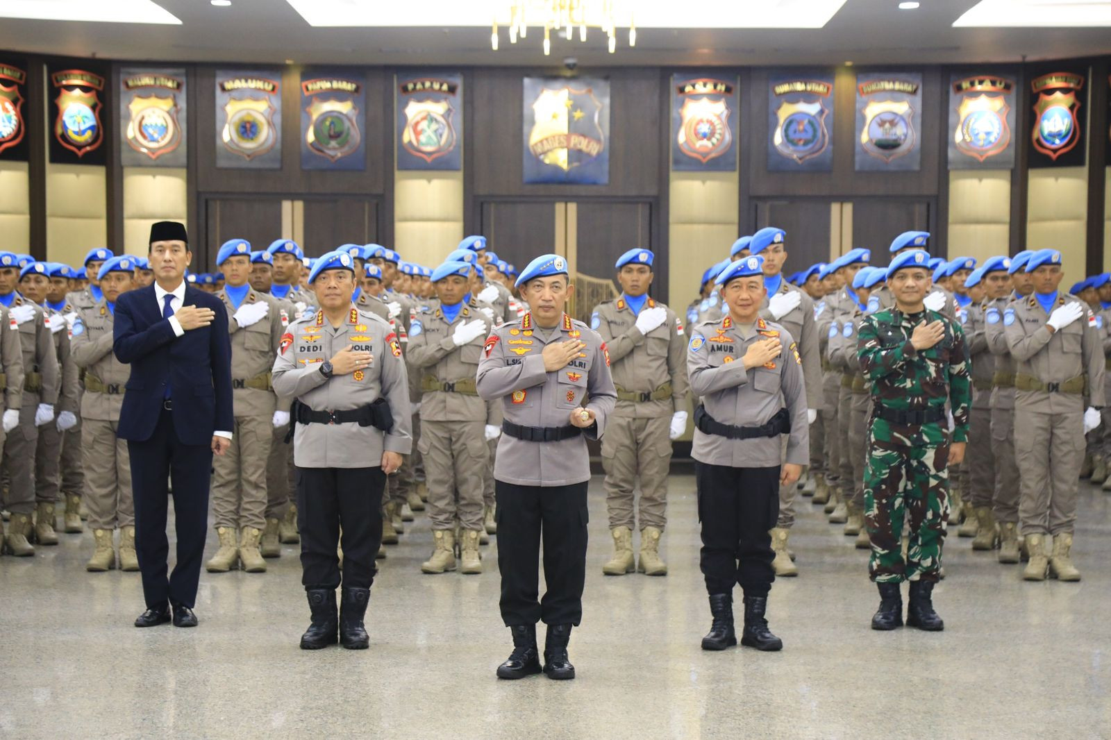 Kapolri Lepas Satgas FPU 7 MINUSCA dalam Misi Perdamaian PBB di Afrika Tengah