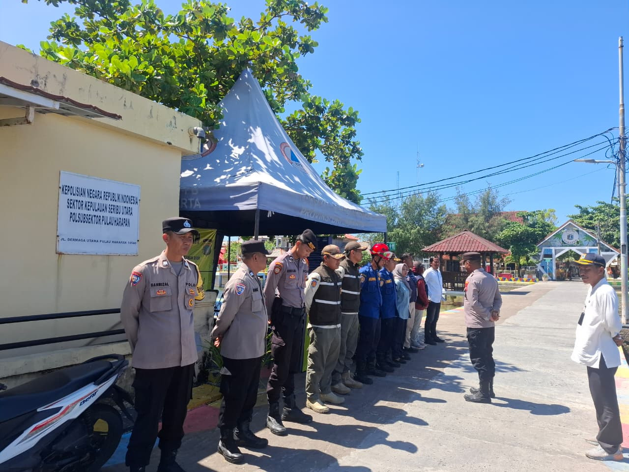 Pospam Ops Ketupat Jaya 2026 Pulau Harapan Siap Layani Pemudik dan Wisatawan, Masyarakat Diimbau Manfaatkan Layanan 110