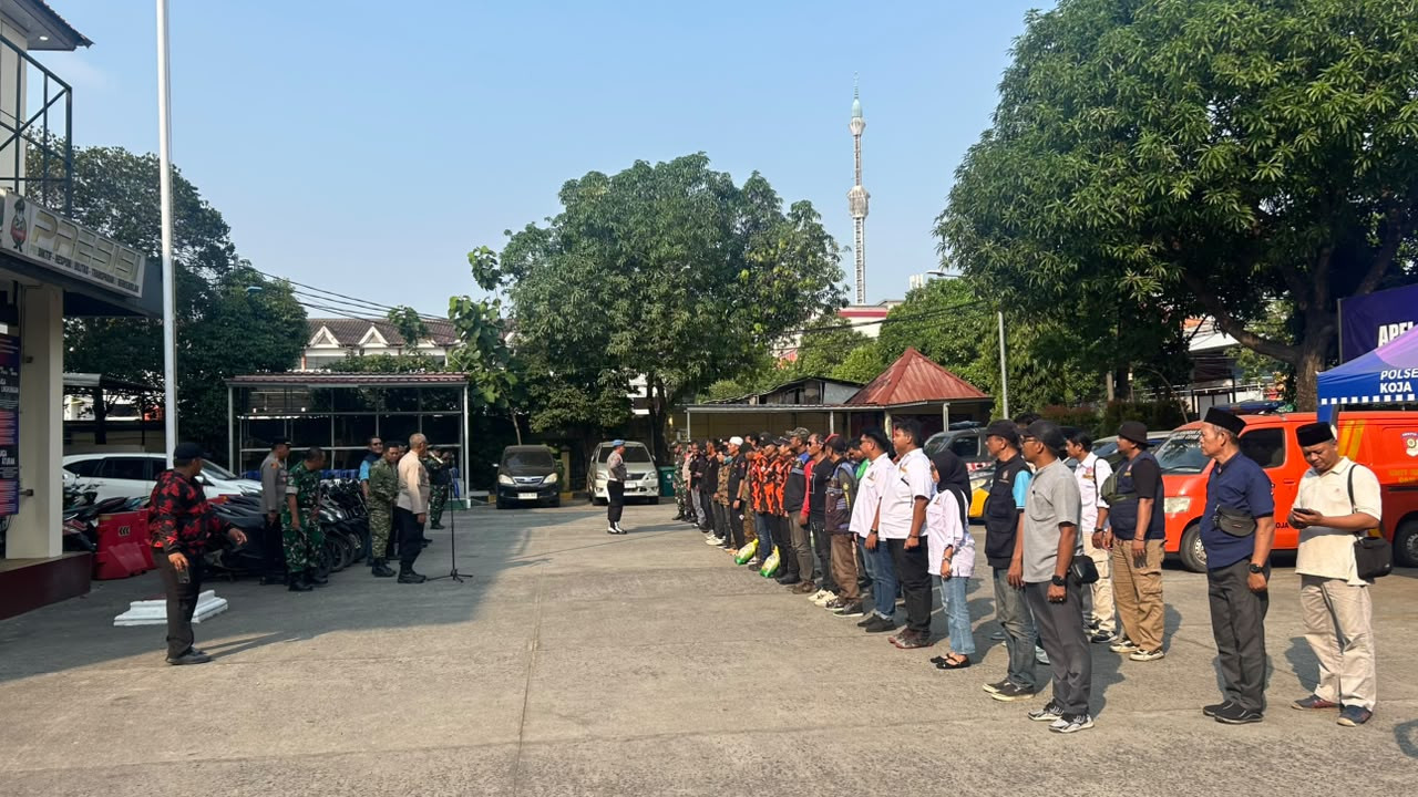 Polsek Koja Gelar Apel Sabuk Kamtibmas, Perkuat Sinergi Masyarakat Dukung Program Jaga Jakarta