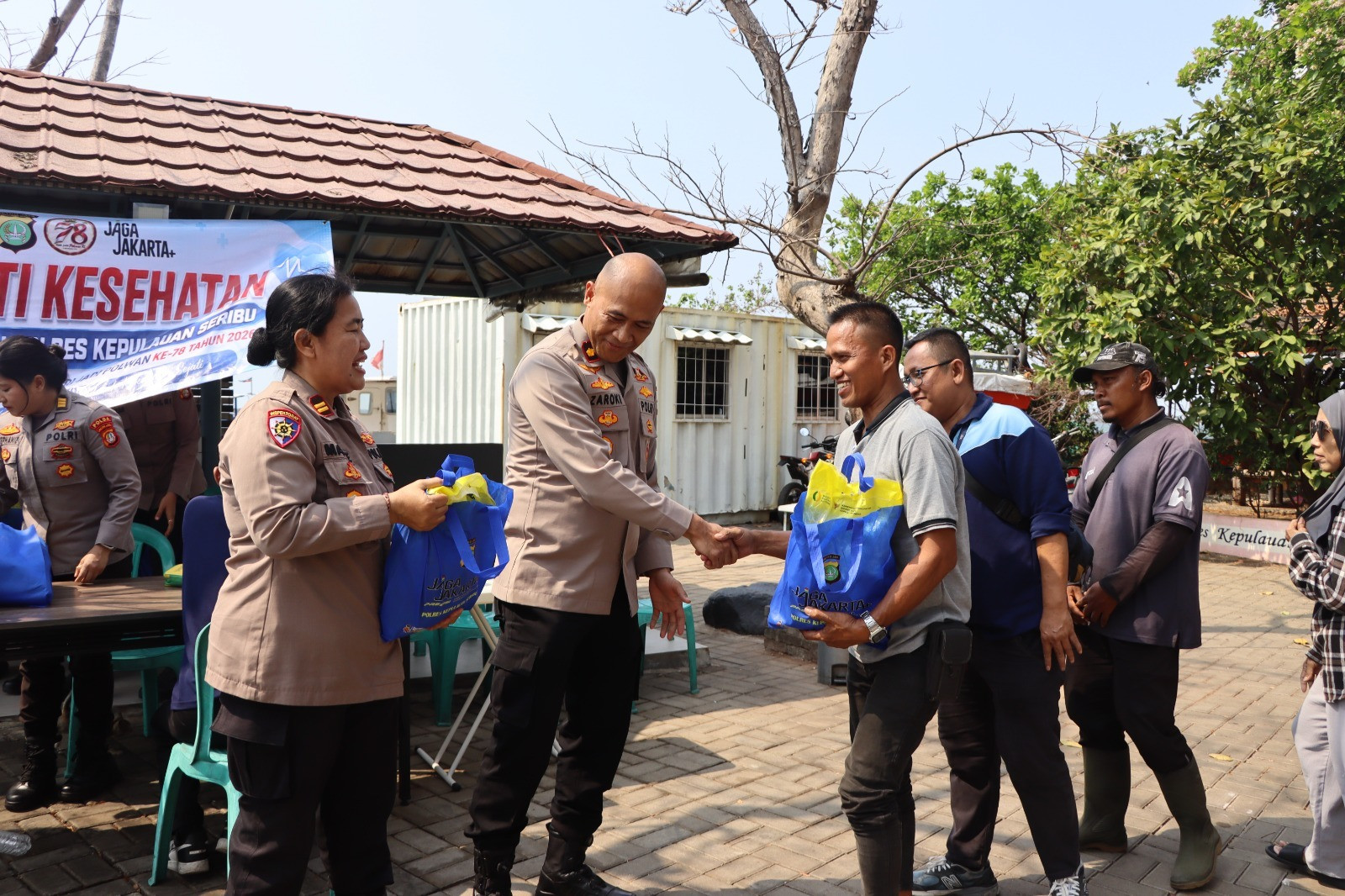 Jumat Peduli, Polres Kepulauan Seribu Perkuat Sinergi dengan Komunitas Sabuk Kamtibmas