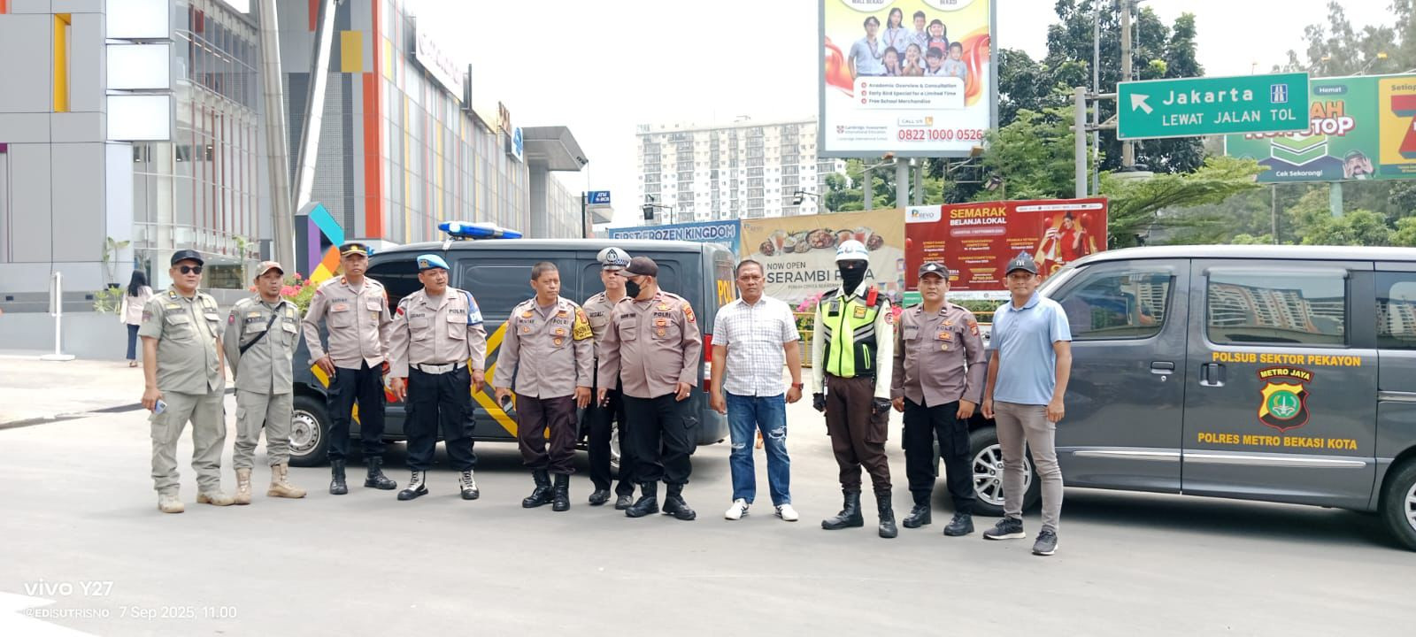 Polsek Bekasi Selatan Gelar Apel dan Patroli Gabungan 3 Pilar Jaga Kondusifitas Kamtibmas