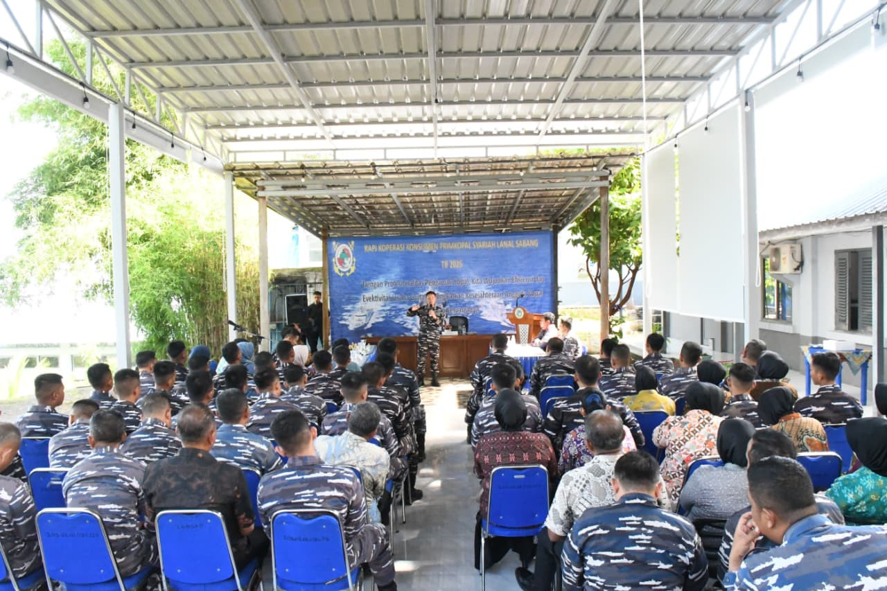 Lanal Sabang Gelar Rapat Anggota Pertanggungjawaban (RAPJ) Tahun Buku 2025