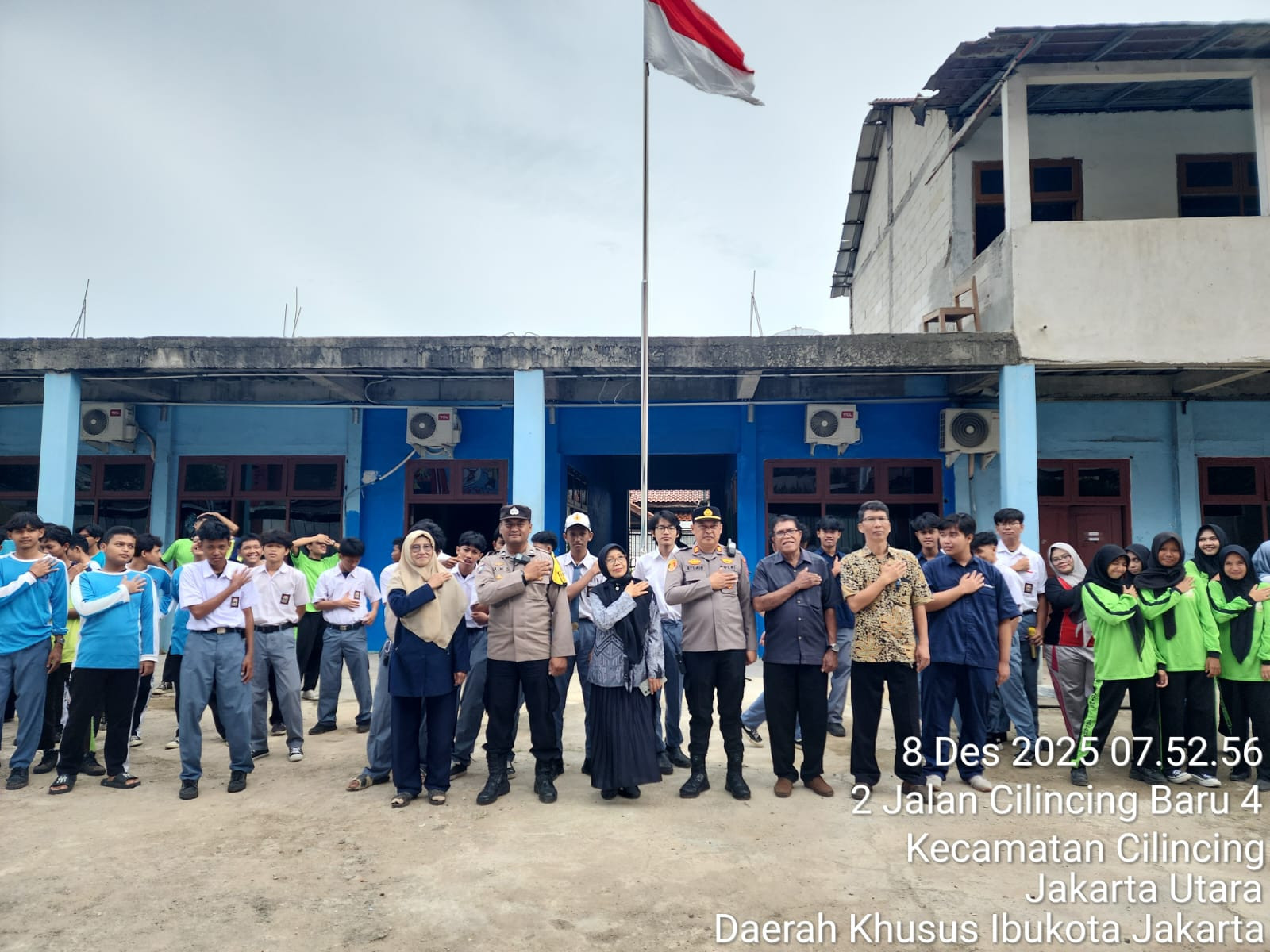 Police Go To School, Polsek Cilincing Beri Edukasi Kamtibmas di SMK 1 Cilincing