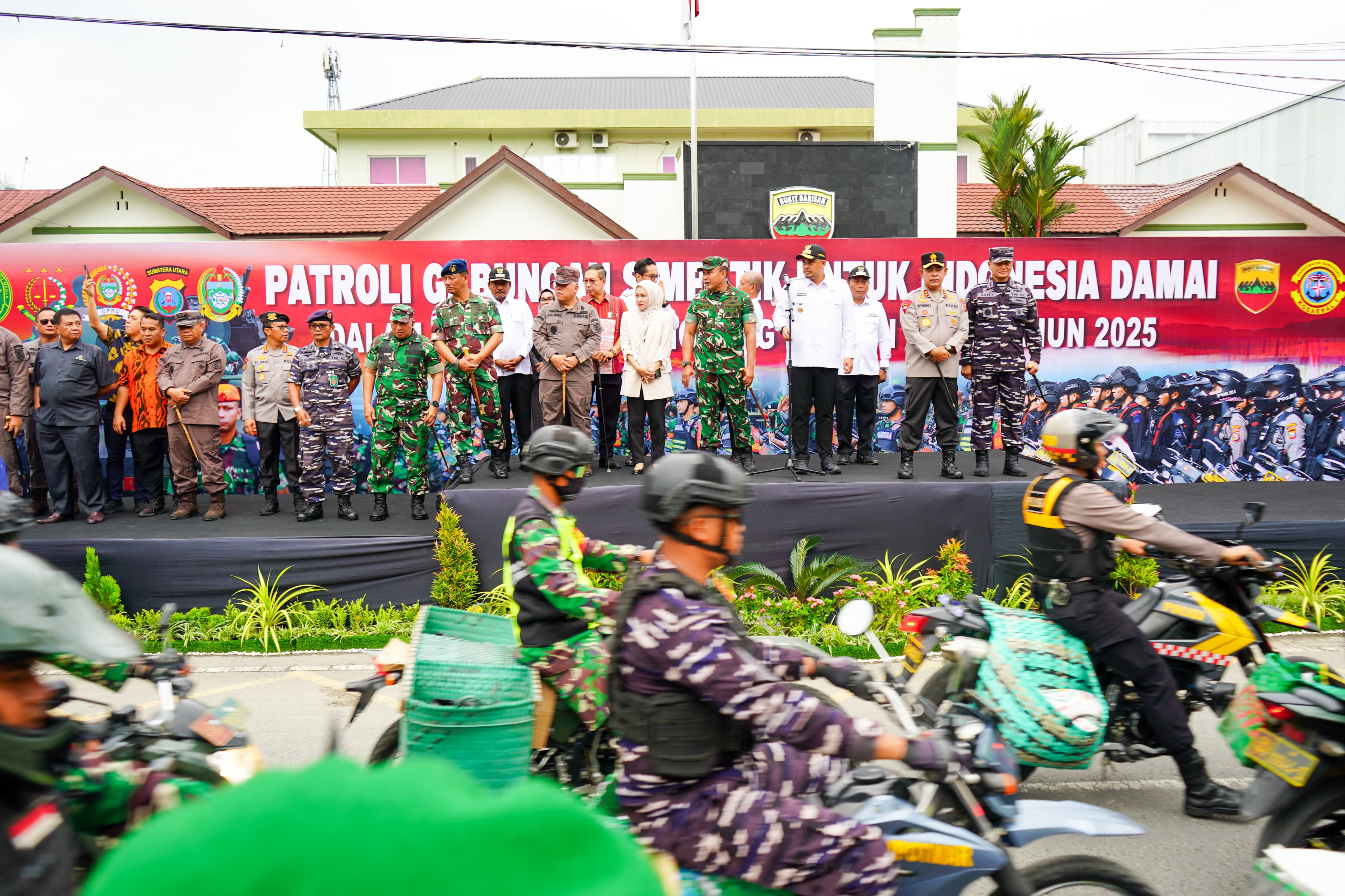 Komandan Kodaeral I Hadiri Apel Gelar Pasukan dan Patroli Gabungan Simpatik Untuk Indonesia Damai