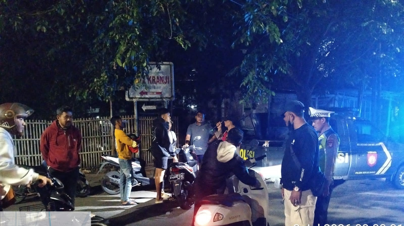 Jaga Jakarta On The Spot Polsek Bekasi Barat Gelar Patroli dan Razia Stasioner, Cegah Tawuran hingga Kejahatan Jalanan