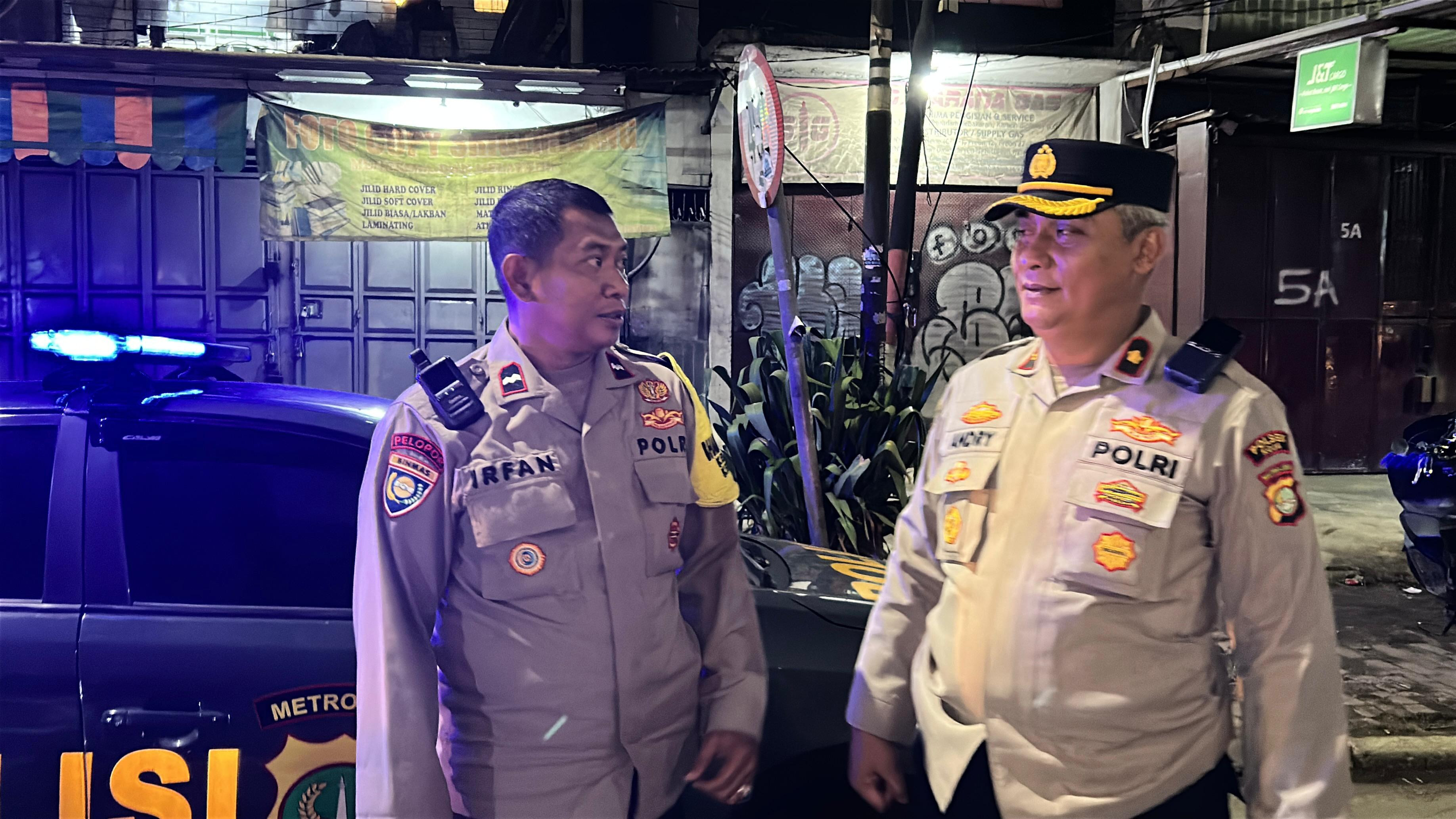 Polsek Koja Gelar Patroli Skala Besar, Amankan Tiga Pemuda Mabuk di Pinggir Kali Sunter