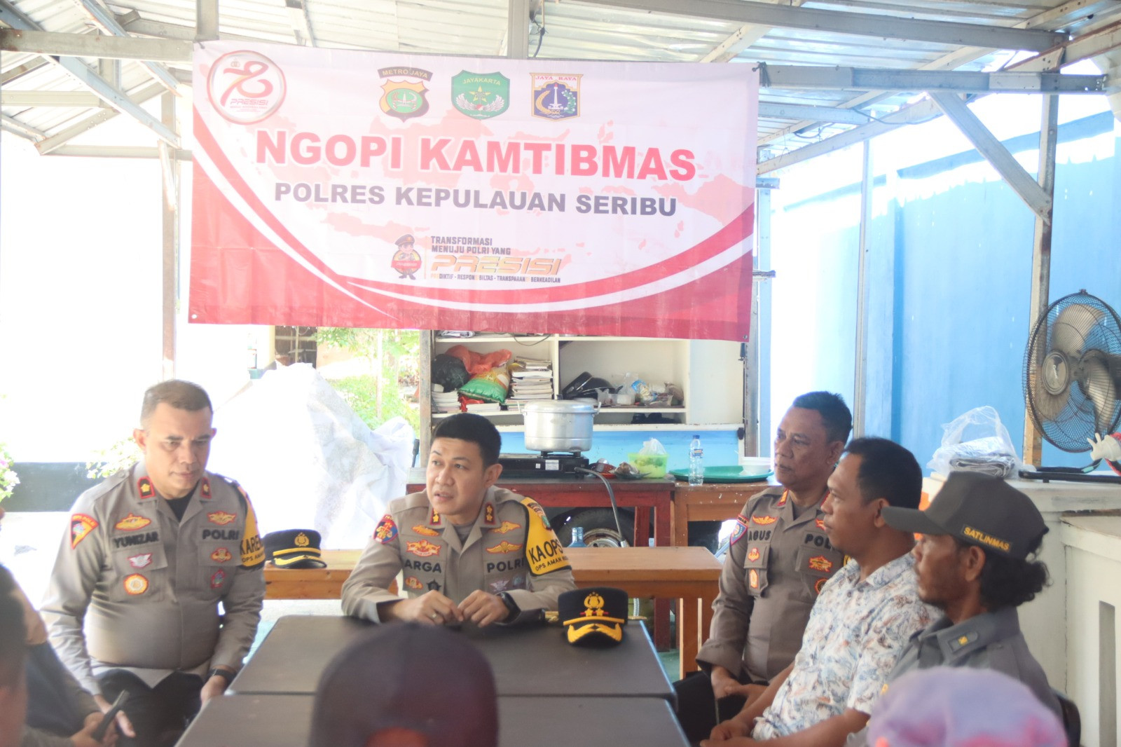 Ngopi Kamtibmas di Pulau Tidung, Kapolres Kepulauan Seribu Ajak Warga Jaga Jakarta+ dan Waspada 3C