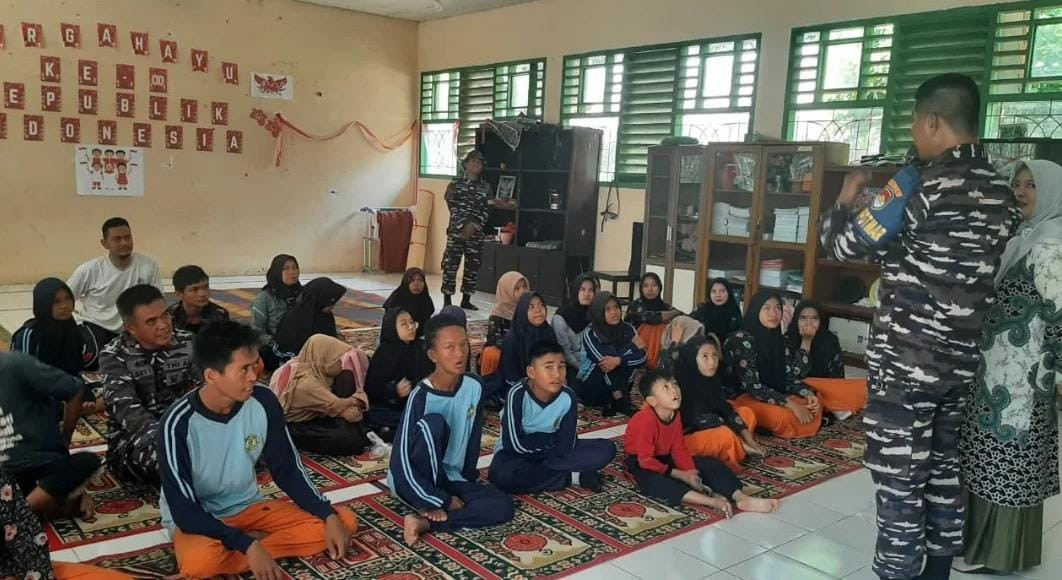 Posal Seluma Jajaran Lanal Bengkulu Peduli Pendidikan, Gelar Bakti Teritorial Prima di SLB Negeri 1 Seluma