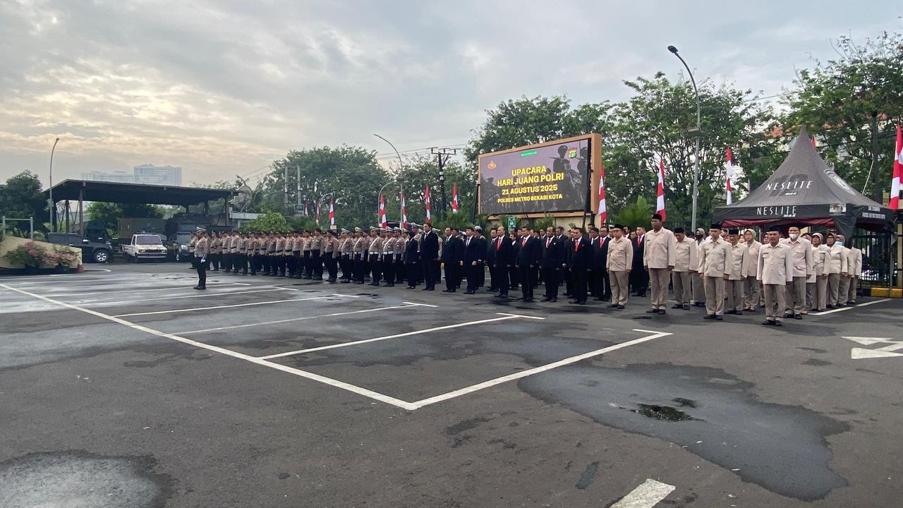 Polres Metro Bekasi Kota Gelar Upacara Hari Juang Polri 2025 dengan Penuh Khidmat