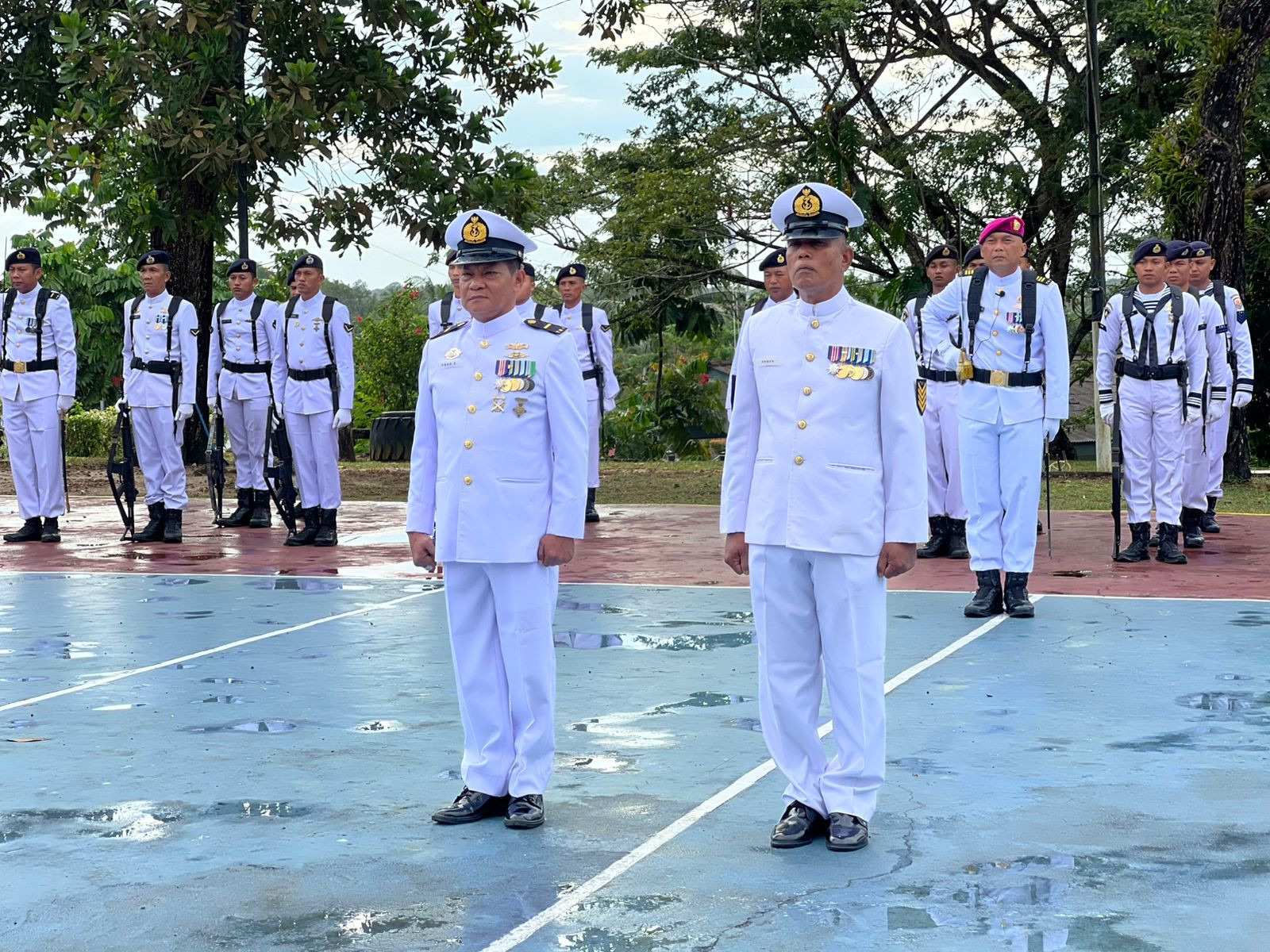 Komandan Lanal Dabo Singkep Beri Penghormatan Terakhir Untuk Prajurit Terbaik Benteng Laot Perkase