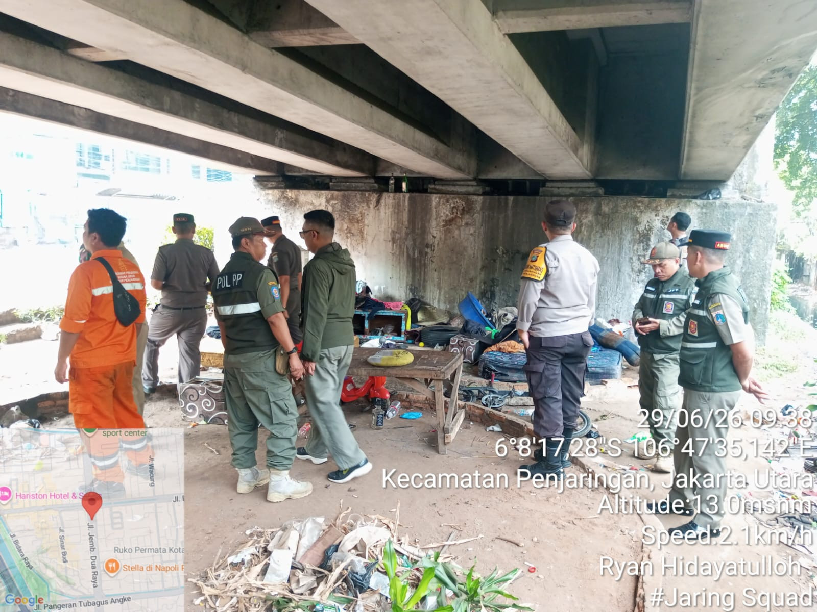 Polisi Bersama Tiga Pilar Gelar Operasi Pekat P3S di Penjaringan, Sisir Disejumlah Titik Rawan dan Amankan 8 PPKS