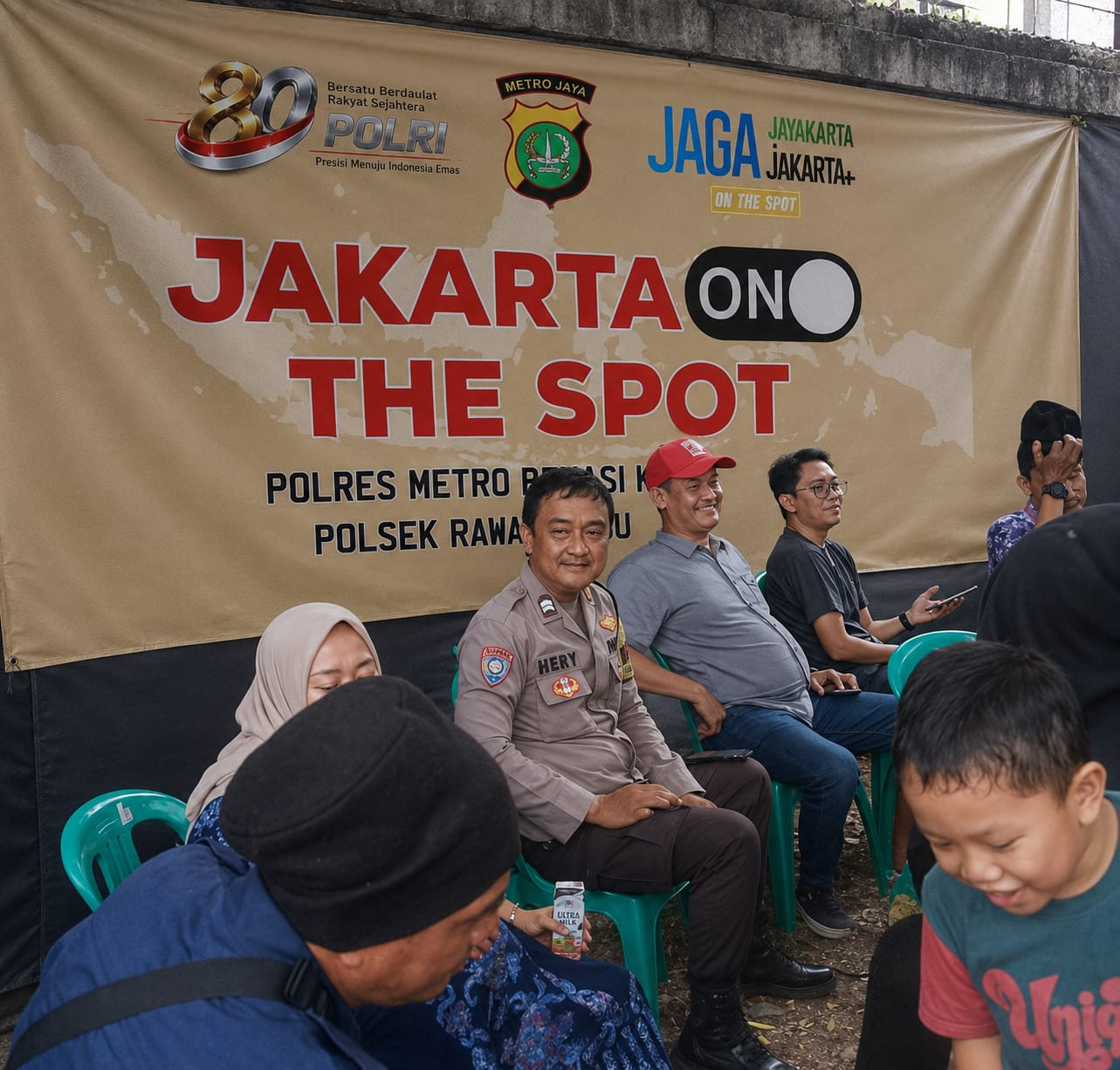 Polsek Rawalumbu Gelar Jaga Jakarta On The Spot, Serap Aspirasi dan Ajak Warga Jaga Kamtibmas
