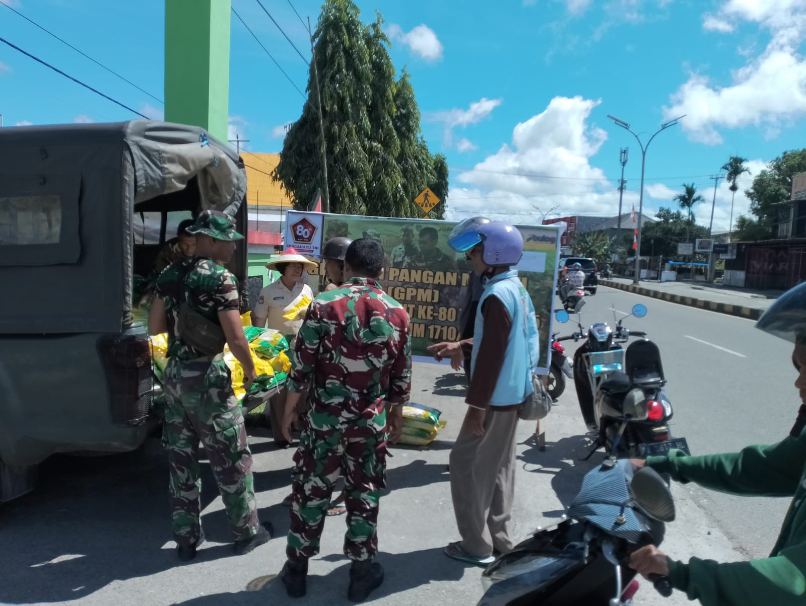 Kodim 1710/Mimika Gelar Gerakan Pangan Murah, Harga Beras Sangat Murah